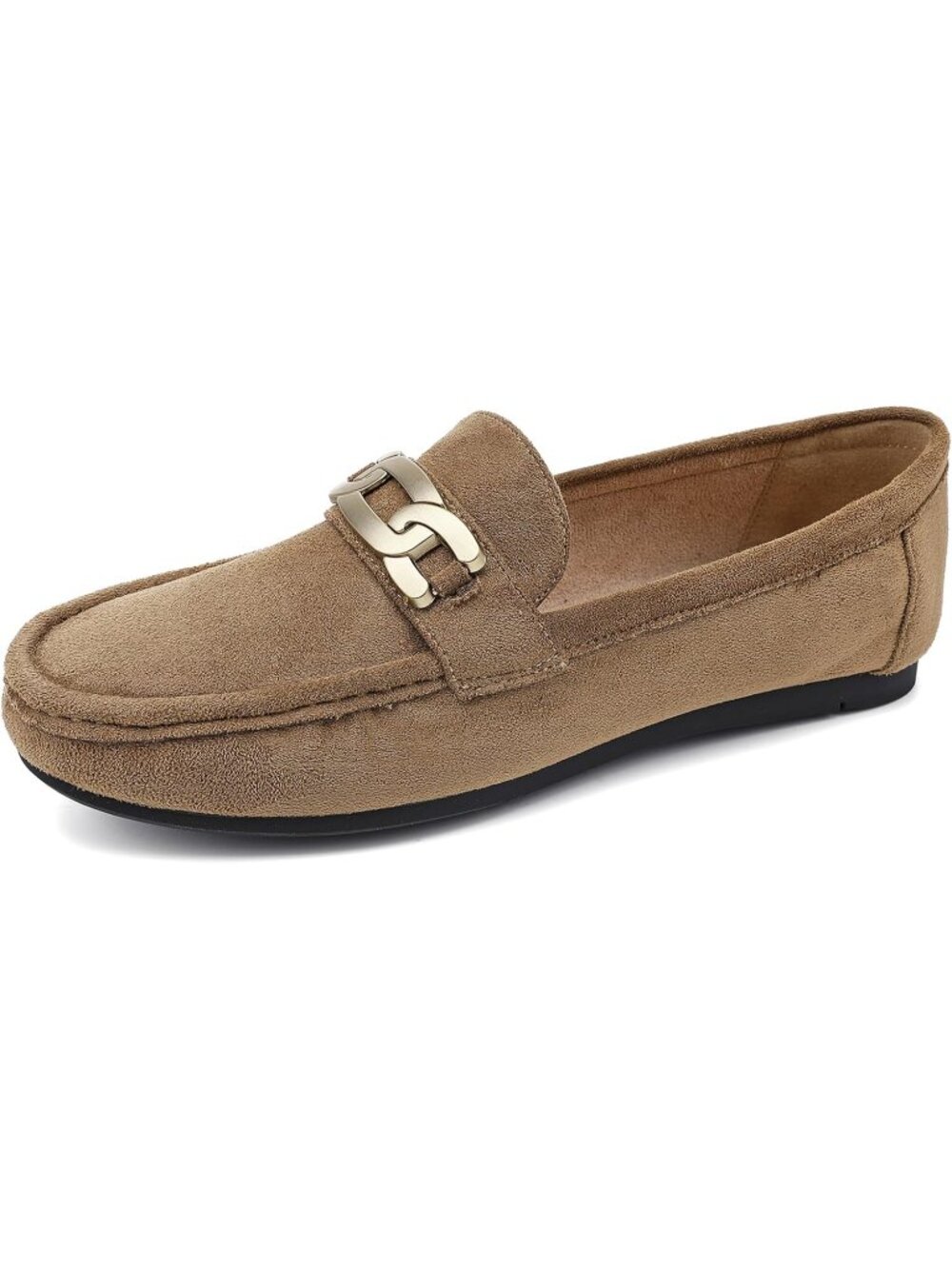 🆕Women's Brown 1 Faux Suede Comfortable Loafers Classic Business Casual